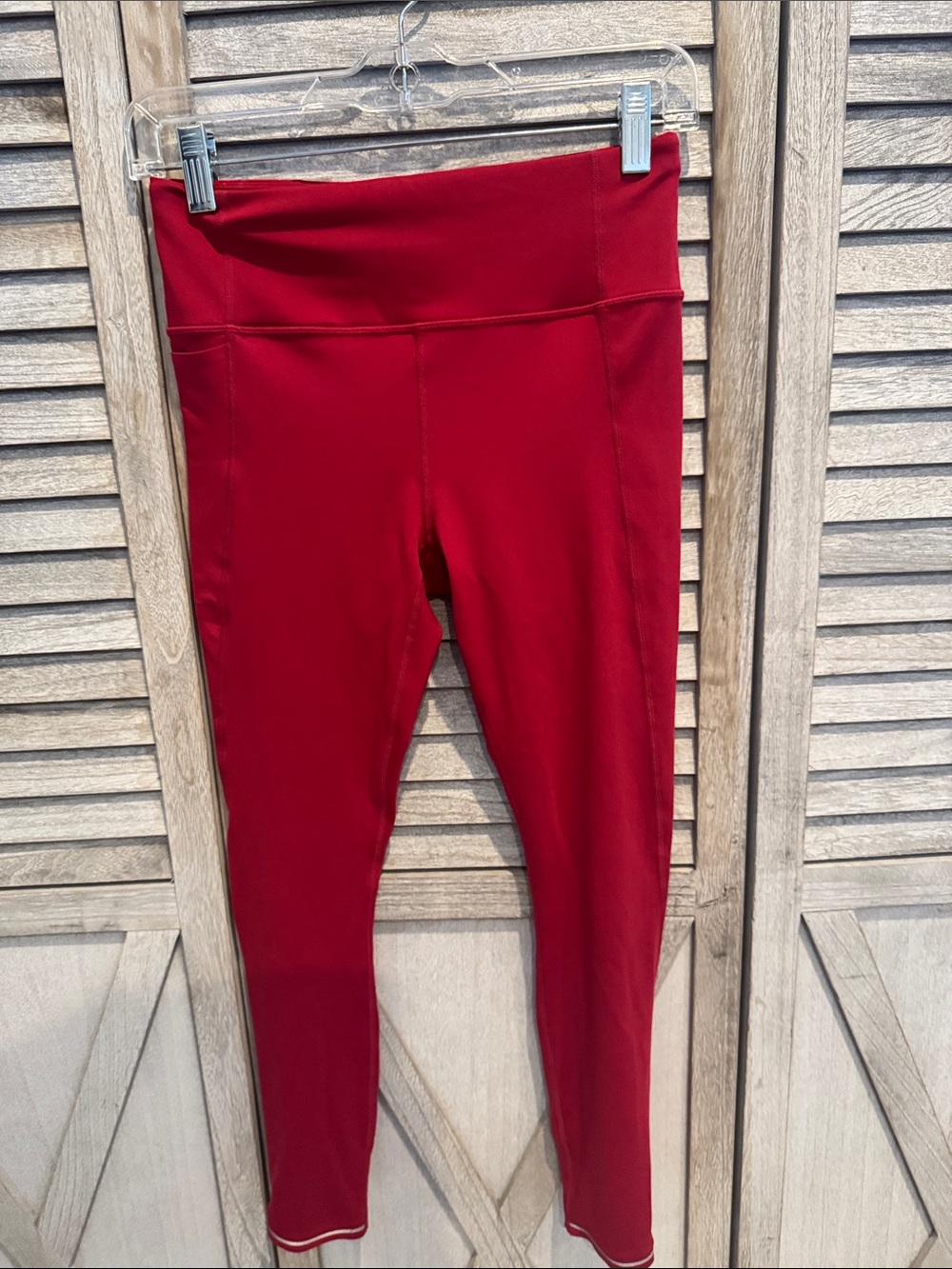 Atheleta Women's High-Waist Red Leggings Size XS